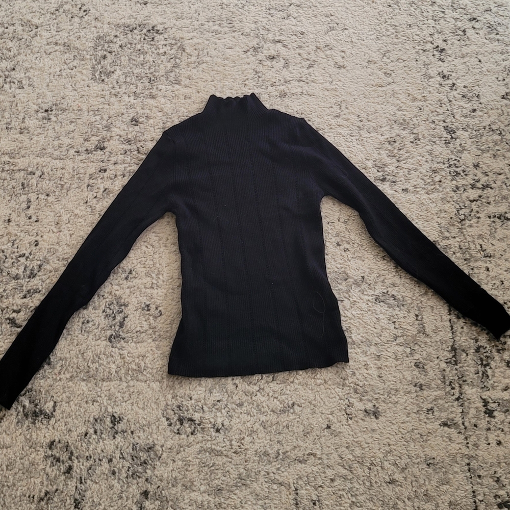 Elegant Black Turtleneck Sweater